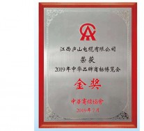 2019年中华商标博览会金奖